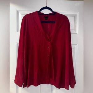 Red Ann Taylor Blouse